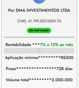Investimento Token Dma